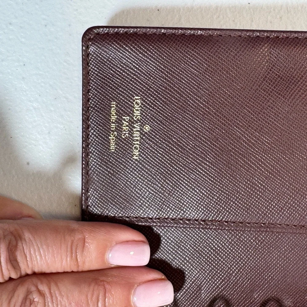 AUTHENTIC Louis Vuitton Red and Cream Monogram Mini Lin Agenda